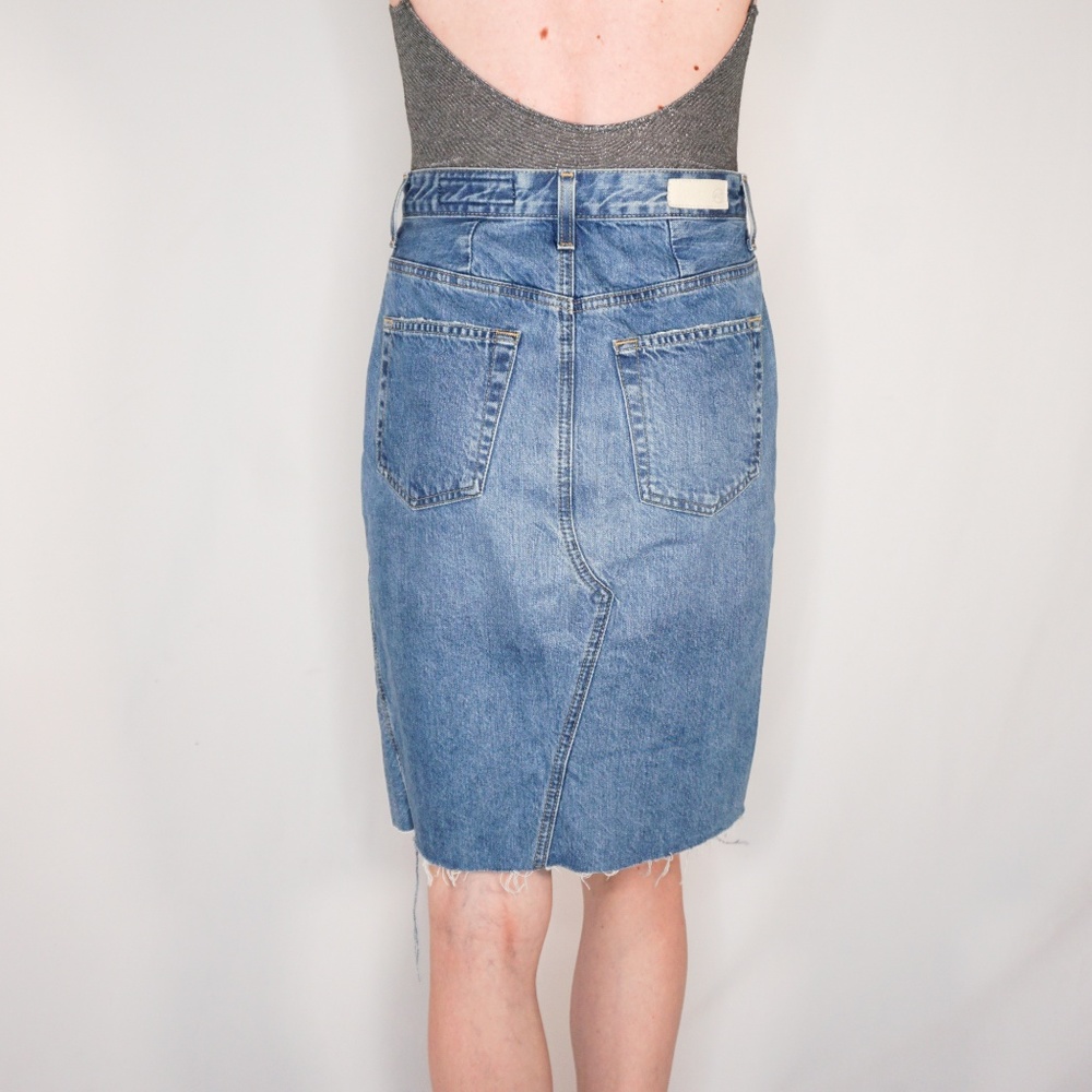 ADRIANO GOLDSCHMIED AGED The Emery High Rise Skirt - Picture 4 of 8